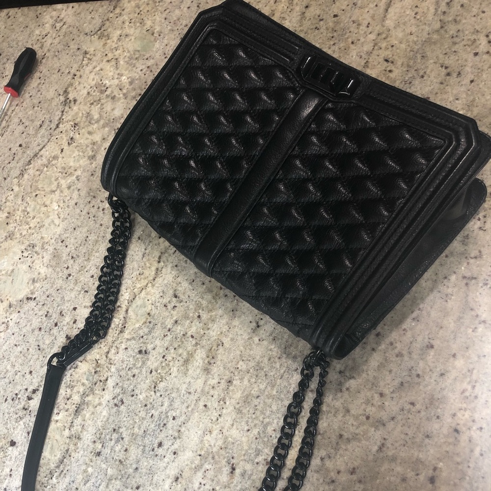 Rebecca Minkofff Love JUMBO black on Black